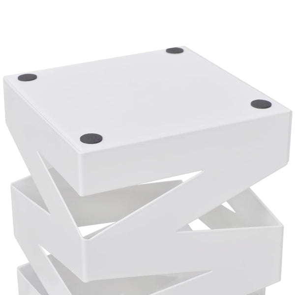 Umbrella Holder Umbrella Stand Walking Stick Holder Steel White Square 48.5 cm
