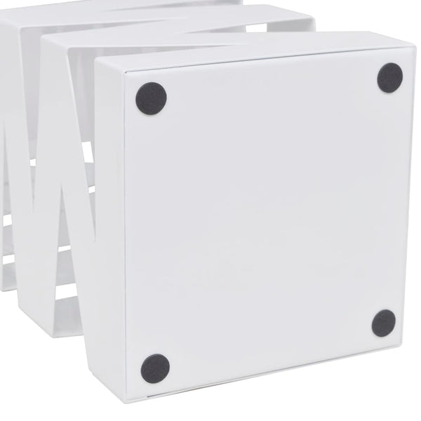 Umbrella Holder Umbrella Stand Walking Stick Holder Steel White Square 48.5 cm