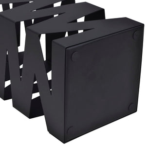 Umbrella Stand Umbrella Holder Walking Stick Steel Black Square 48.5 cm