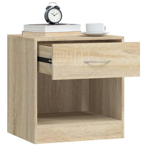 vidaXL Nightstands 2 pcs with Drawer Oak-Colored