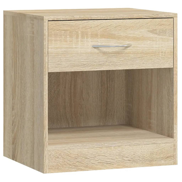 vidaXL Nightstands 2 pcs with Drawer Oak-Colored
