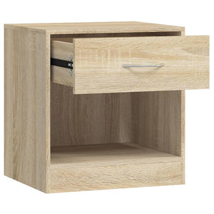vidaXL Nightstands 2 pcs with Drawer Oak-Colored