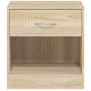 vidaXL Nightstands 2 pcs with Drawer Oak-Colored