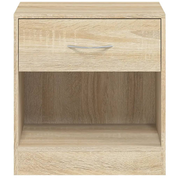 vidaXL Nightstands 2 pcs with Drawer Oak-Colored
