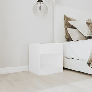 vidaXL Nightstands 2 pcs. with Drawer White