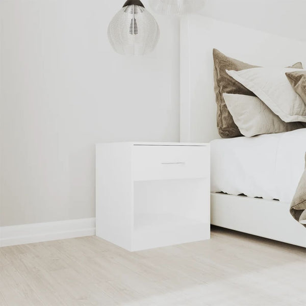 vidaXL Nightstands 2 pcs. with Drawer White
