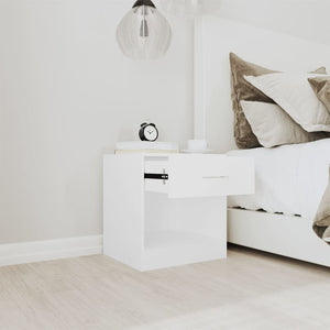 vidaXL Nightstands 2 pcs. with Drawer White
