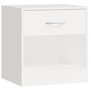 vidaXL Nightstands 2 pcs. with Drawer White