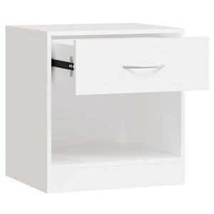 vidaXL Nightstands 2 pcs. with Drawer White