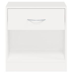 vidaXL Nightstands 2 pcs. with Drawer White