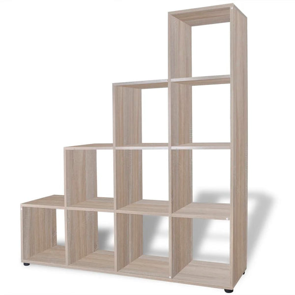 vidaXL Staircase Shelf Bookcase 142 cm Oak