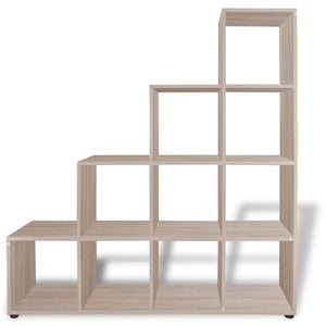 vidaXL Staircase Shelf Bookcase 142 cm Oak
