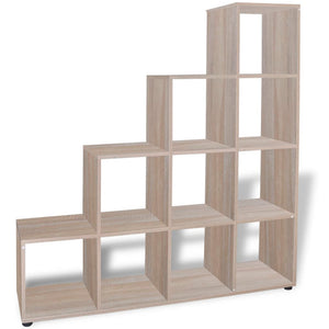 vidaXL Staircase Shelf Bookcase 142 cm Oak