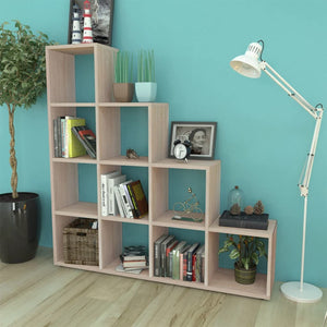 vidaXL Staircase Shelf Bookcase 142 cm Oak