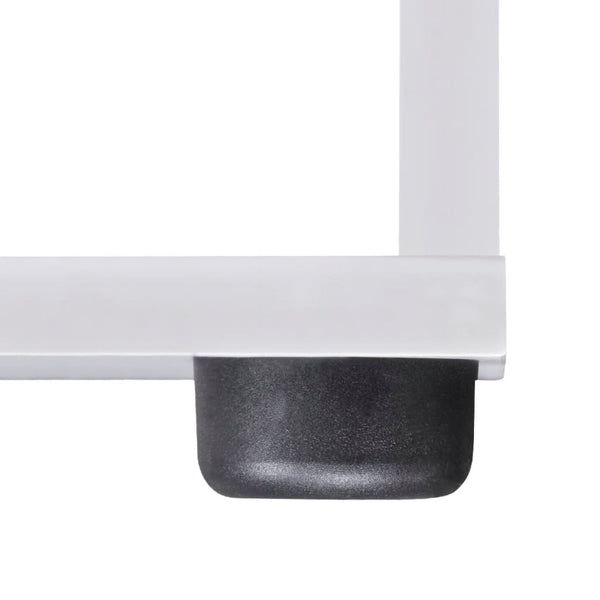 vidaXL Staircase Shelf Bookcase 107 cm White