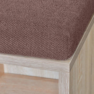 Shoe Cabinet Shoe Bench Seating Bench 10 Compartments Oak Finish