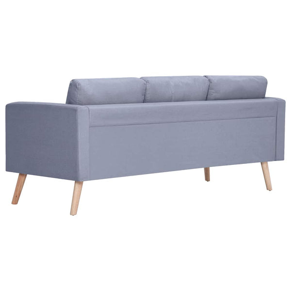 vidaXL Sofa Set 2-Seater & 3-Seater Fabric Light Grey