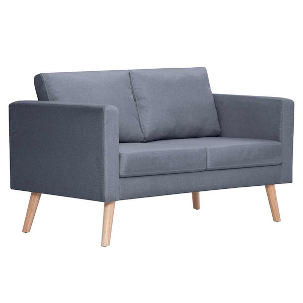 vidaXL Sofa Set 2-seater and 3-seater Fabric Dark Grey