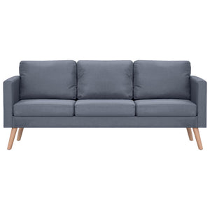 vidaXL Sofa Set 2-seater and 3-seater Fabric Dark Grey