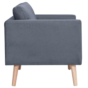 vidaXL Sofa Set 2-seater and 3-seater Fabric Dark Grey