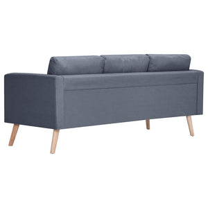 vidaXL Sofa Set 2-seater and 3-seater Fabric Dark Grey