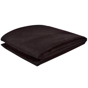 Micro-Suede Sofa Throw Bedspread Brown 270 x 350 cm