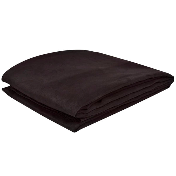 Micro-Suede Sofa Throw Bedspread Brown 270 x 350 cm