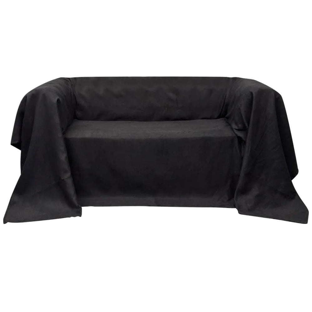 vidaXL Microsuede Sofa Cover Anthracite 210x280 cm