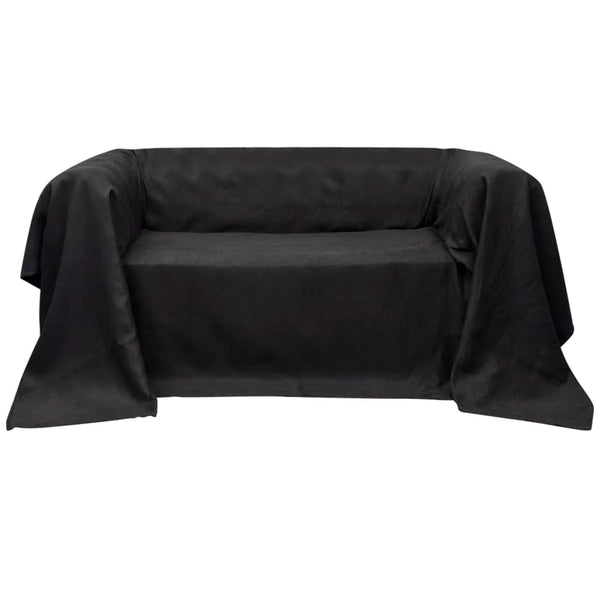 vidaXL Microsuede Sofa Cover Anthracite 210x280 cm