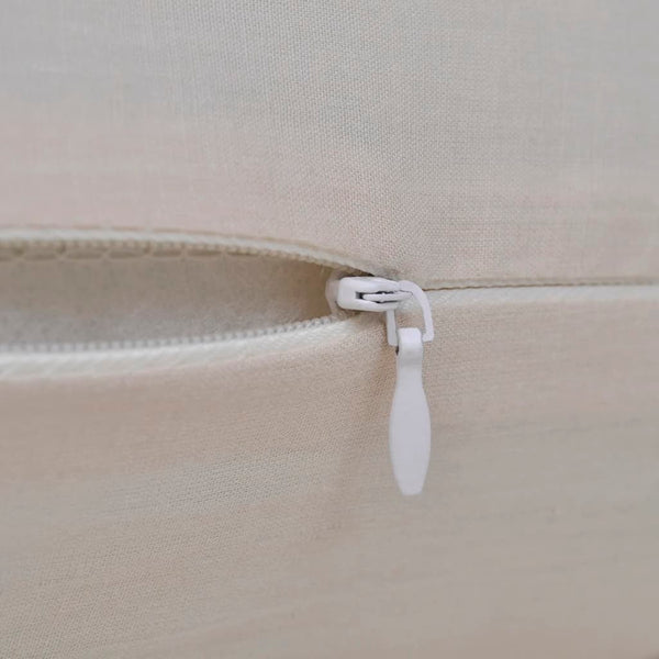 4 beige cotton cushion covers 40 x 40 cm
