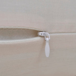4 beige cotton cushion covers 40 x 40 cm