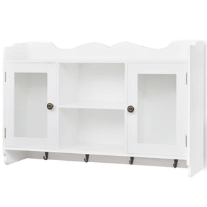 vidaXL Wall Cabinet MDF White