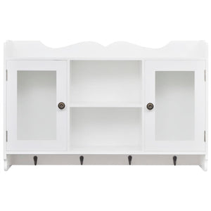 vidaXL Wall Cabinet MDF White