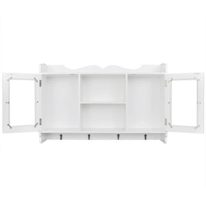 vidaXL Wall Cabinet MDF White