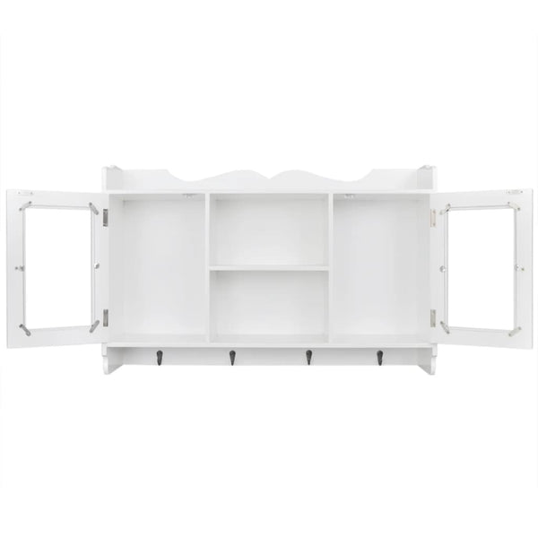 vidaXL Wall Cabinet MDF White