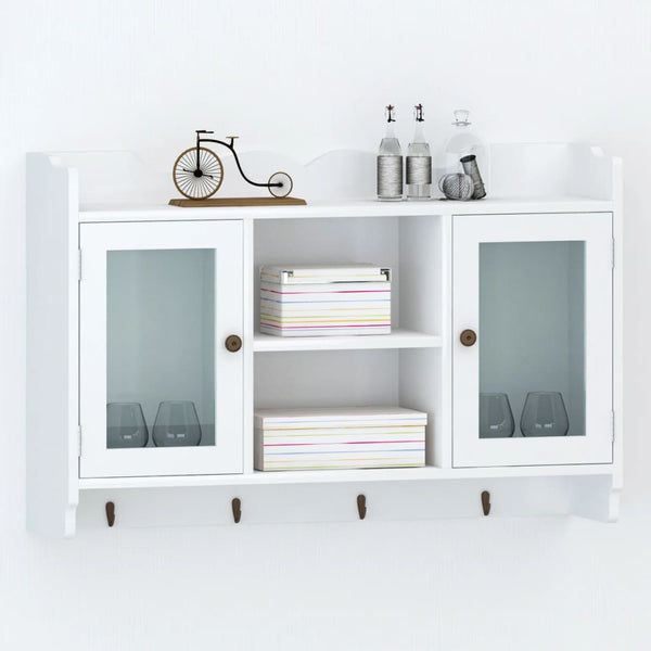vidaXL Wall Cabinet MDF White