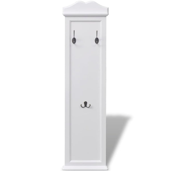 vidaXL Coat Rack Panel 2 pcs White