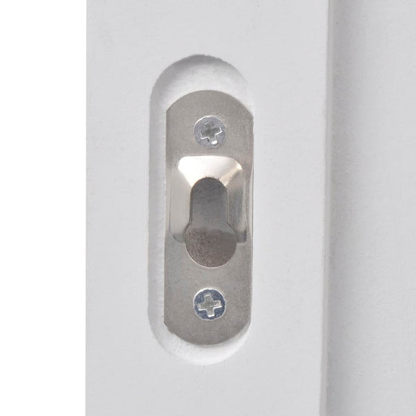vidaXL Coat Rack Panel 2 pcs White