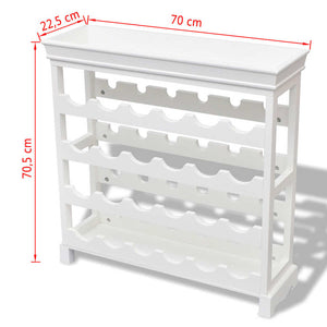 vidaXL Wine Cabinet Abreu White