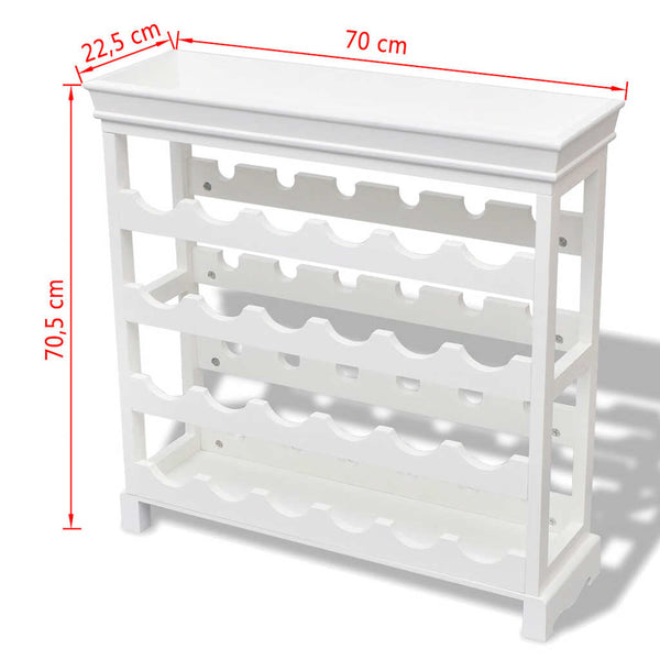 vidaXL Wine Cabinet Abreu White