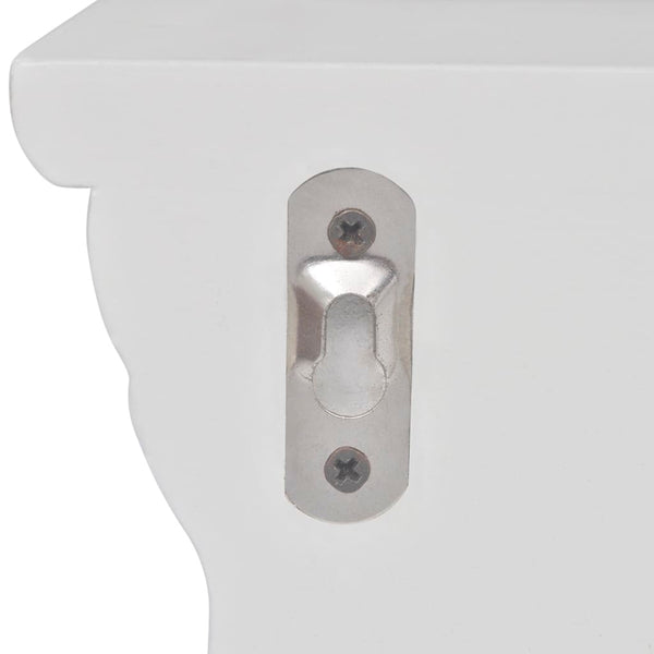 vidaXL Wall Shelves Aaliyah 2 pcs. White