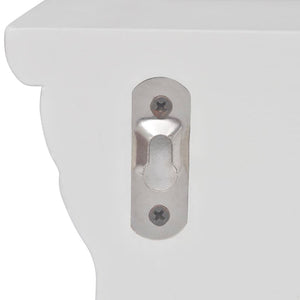vidaXL Wall Shelves Aaliyah 2 pcs. White