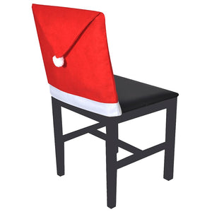 vidaXL 6x Christmas Hat Chair Covers