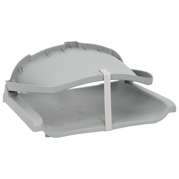 vidaXL 2-Piece Foldable Boat Seat Set Grey