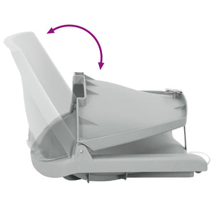 vidaXL 2-Piece Foldable Boat Seat Set Grey