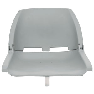 vidaXL 2-Piece Foldable Boat Seat Set Grey