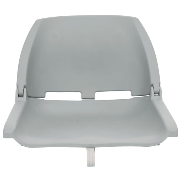vidaXL 2-Piece Foldable Boat Seat Set Grey