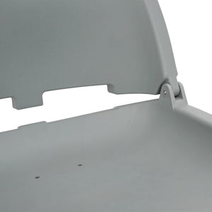 vidaXL 4-Piece Foldable Boat Seat Set Grey