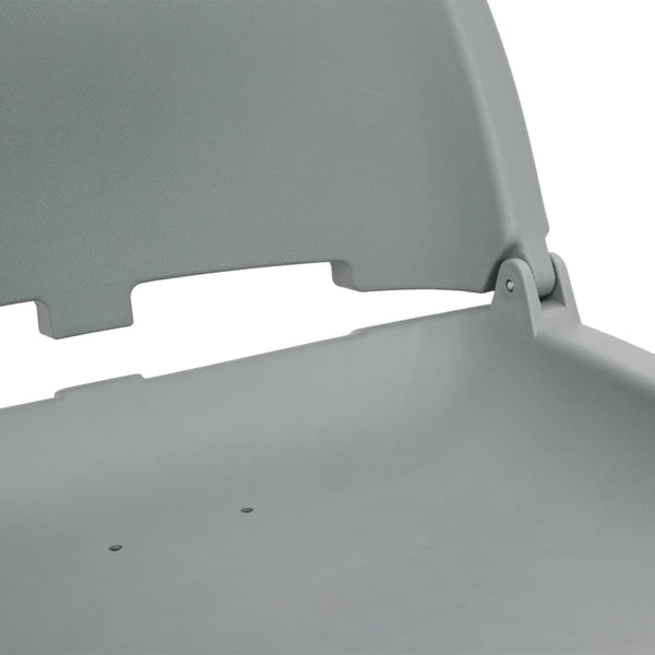 vidaXL 4-Piece Foldable Boat Seat Set Grey