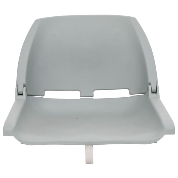 vidaXL 4-Piece Foldable Boat Seat Set Grey